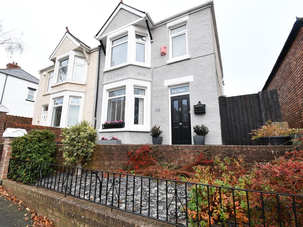 3 bed semidetached house for sale in Tynewydd Road, Barry CF62, £