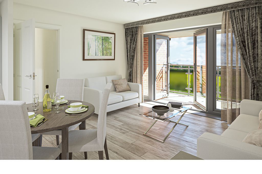 New home, 2 bed flat for sale in "Lea Manor" at Wavendon, Milton Keynes