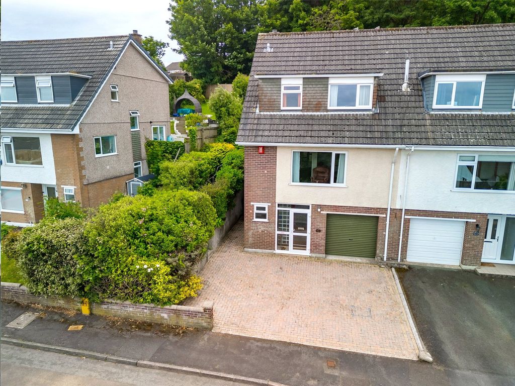 3 bed semidetached house for sale in Dunstone View, Plymouth, Devon