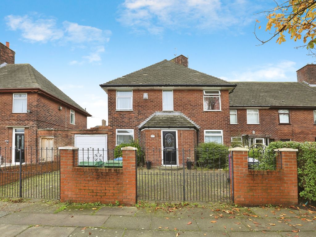 3 bed end terrace house for sale in Western Avenue, Liverpool L24, £