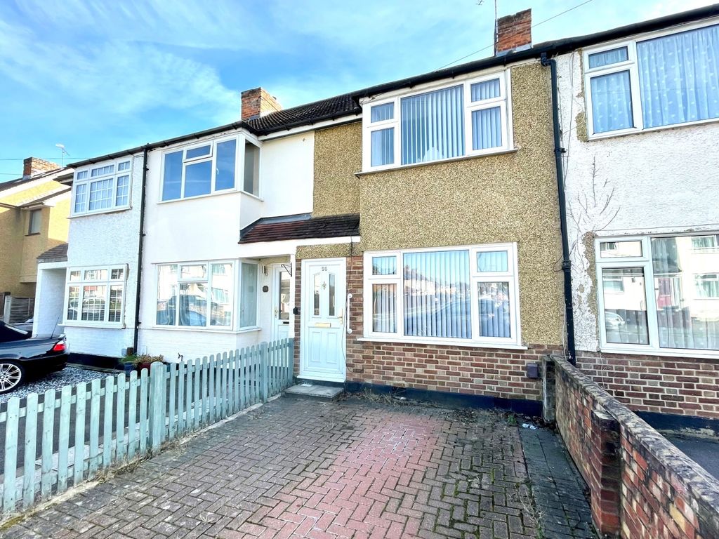 2 bed terraced house for sale in Warwick Avenue, Egham, Surrey TW20, £