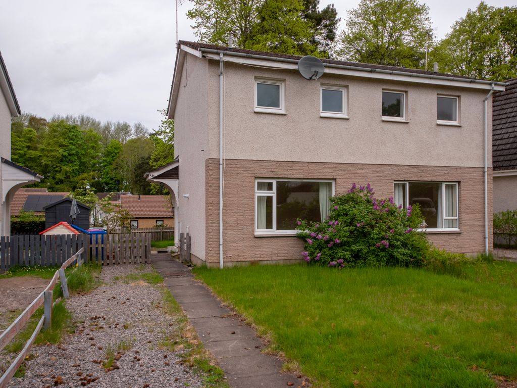 2 bed semidetached house for sale in Highfield, Forres IV36, £140,000