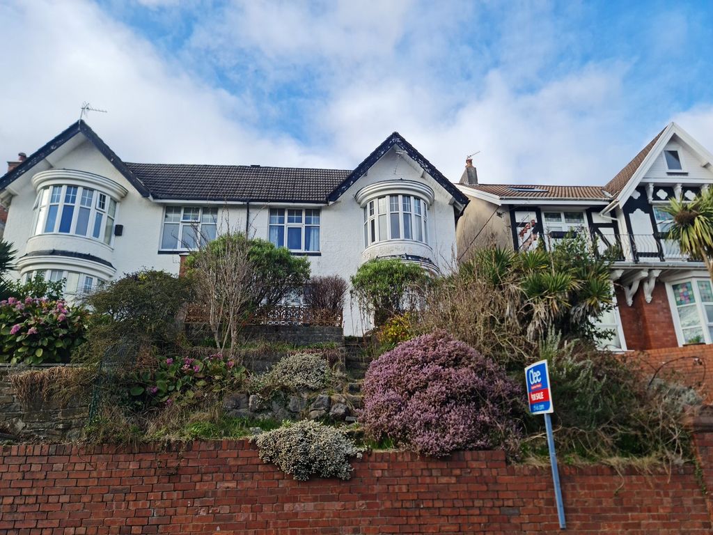 3 bed semidetached house for sale in Hillside Crescent, Uplands, Swansea, City And County Of