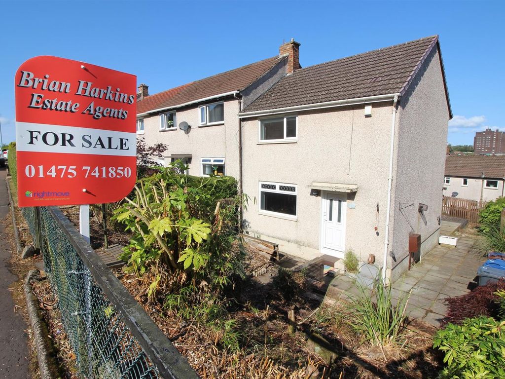 2 bed end terrace house for sale in Rothesay Road, Greenock PA16, £