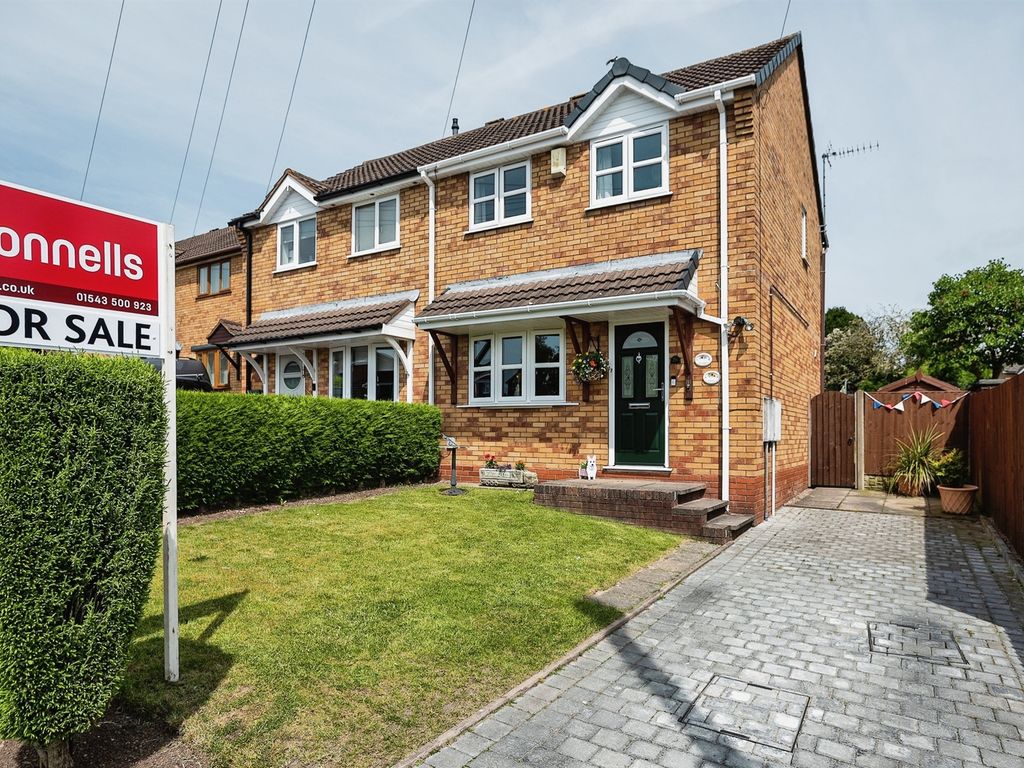 3 bed semidetached house for sale in Abbey Street, Hednesford, Cannock