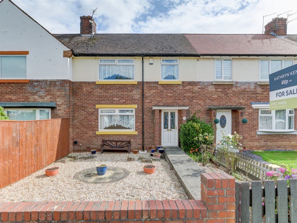 3 bed terraced house for sale in Shields Road, Stobhill, Morpeth NE61