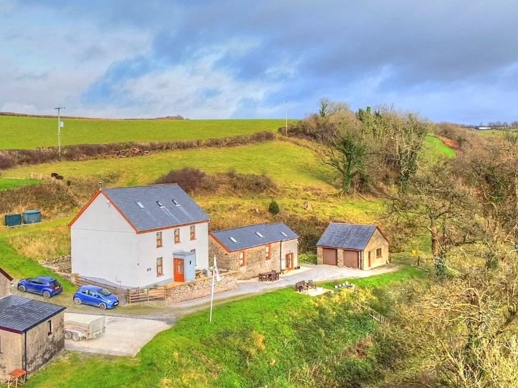 5 bed detached house for sale in Cwmrheiddol Farm House, Whitemill