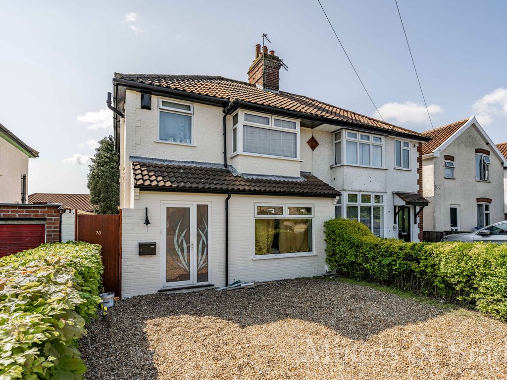 3 bed semidetached house for sale in Plumstead Road, Norwich NR1, £