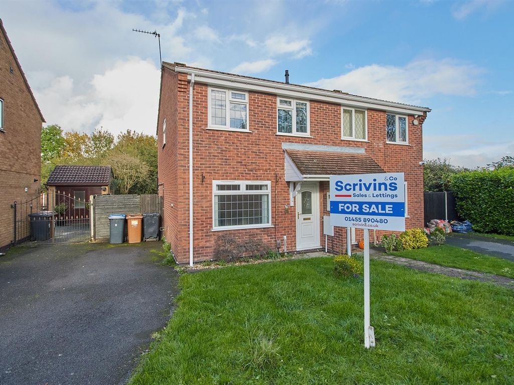 3 bed semidetached house for sale in Newquay Close, Hinckley LE10, £220,000 Zoopla