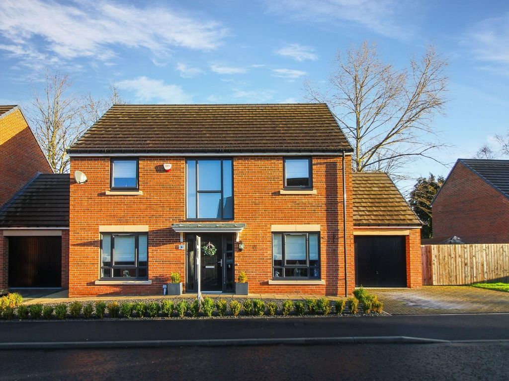 4 bed detached house for sale in Horseshoe Way, Morpeth NE61, £455,000