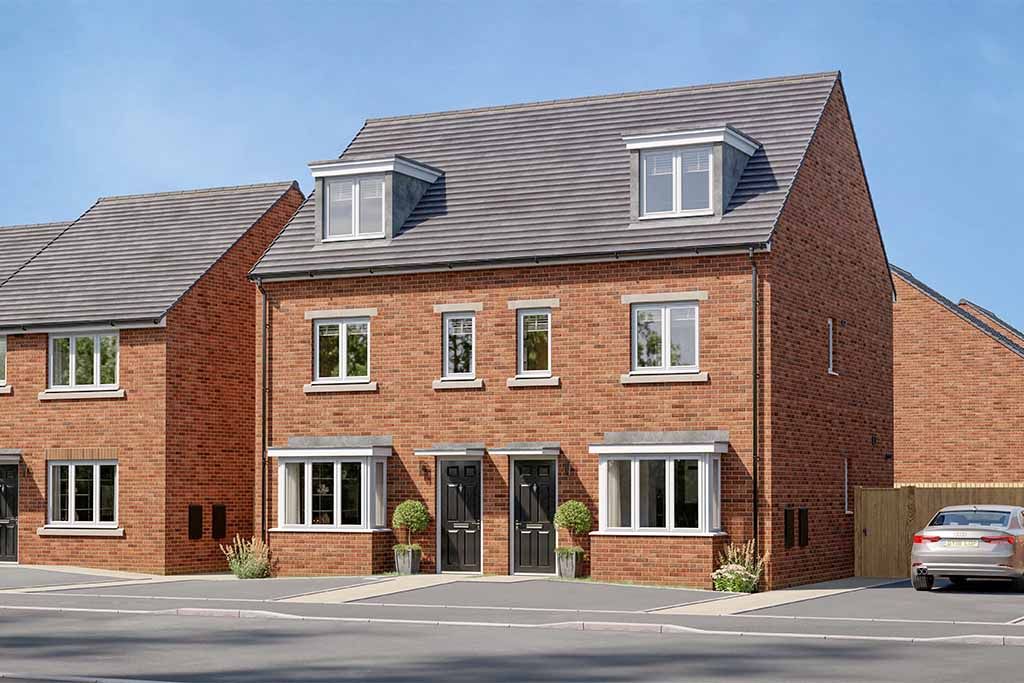 New home, 3 bed semidetached house for sale in "The Stratton" at Welsh
