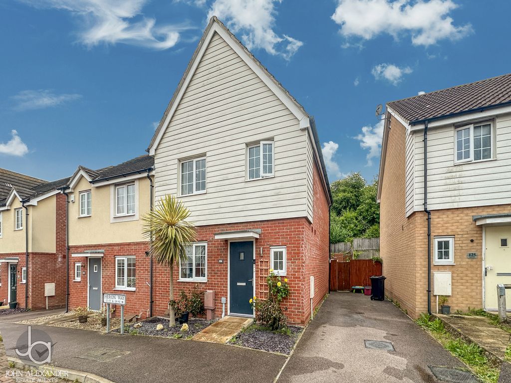 3 bed semi-detached house for sale in Heron Way, Harwich CO12, £250,000 ...
