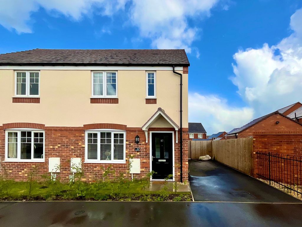 3 bed semidetached house for sale in Brassington Road, Stone ST15, £