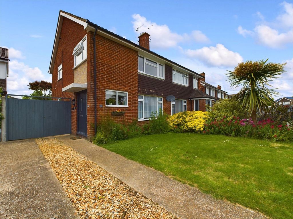 3 bed semidetached house for sale in Ely Road, Worthing BN13, £425,000