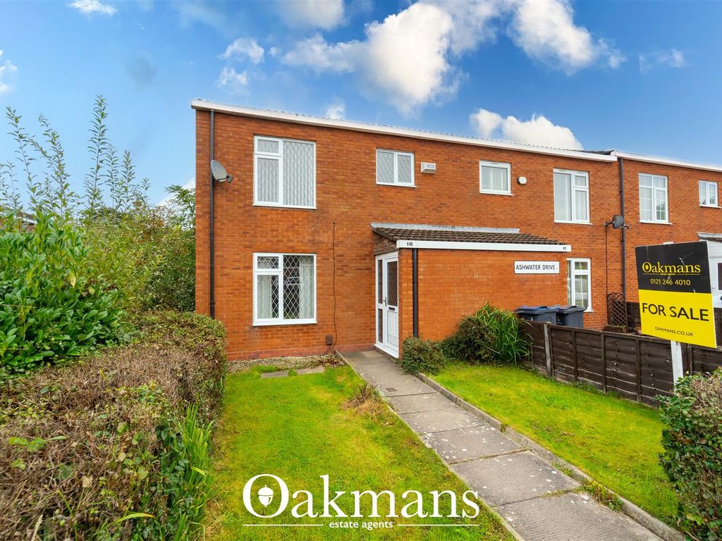 3 bed end terrace house for sale in Ashwater Drive, Birmingham B14, £