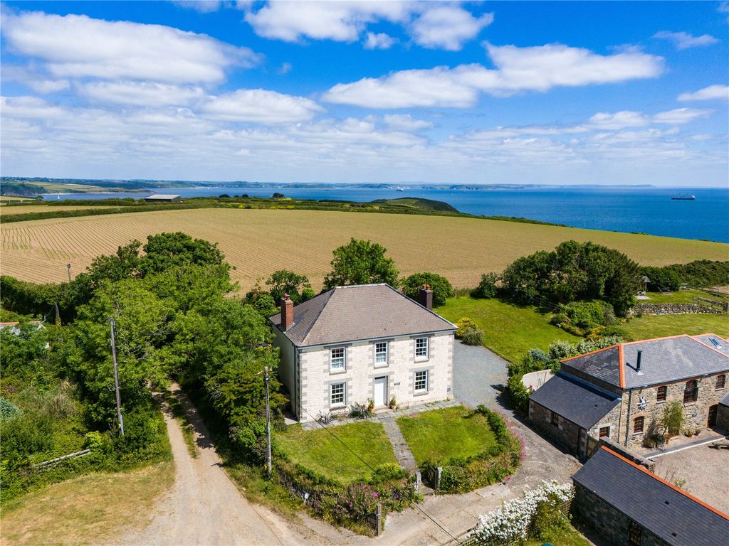 5 bed detached house for sale in Roskorwell, St. Keverne, Helston