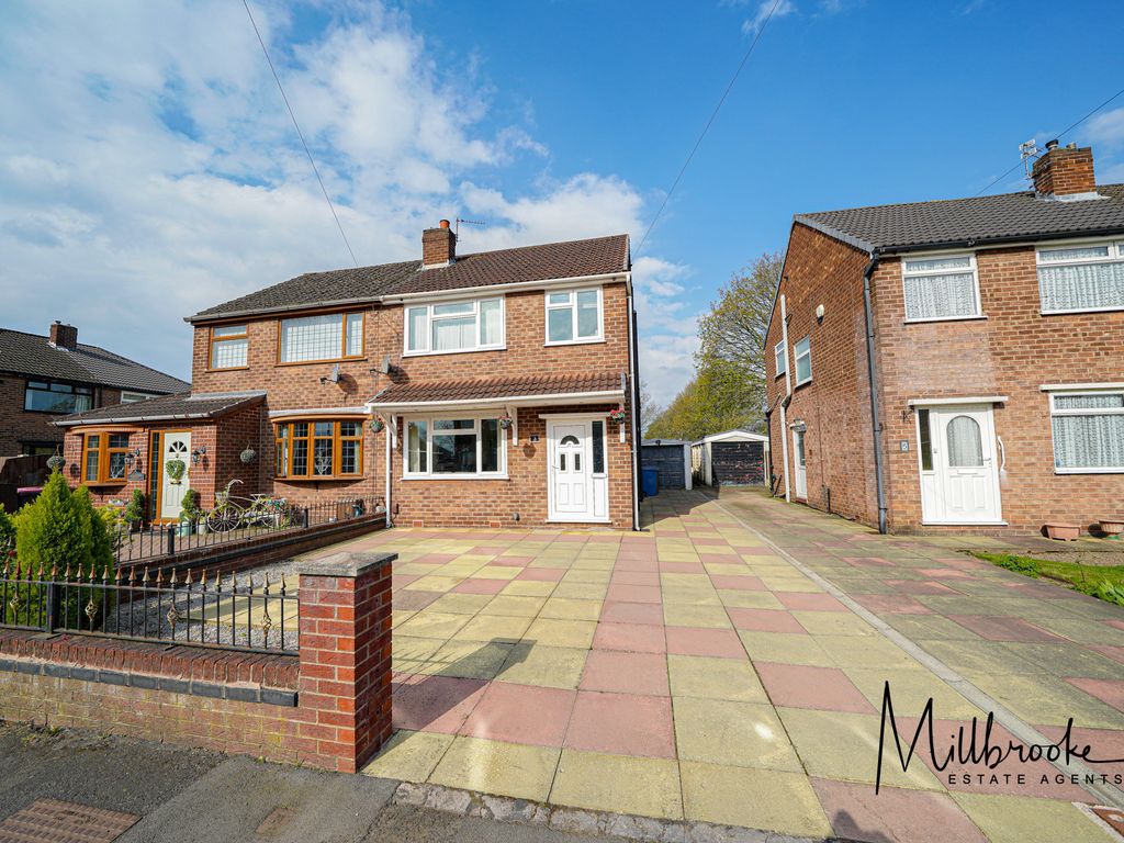 3 bed semidetached house for sale in Langford Drive, Irlam, Manchester