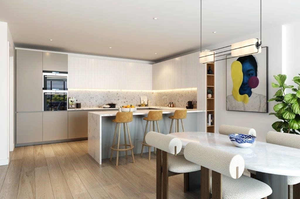 New home, 2 bed flat for sale in Hurlingham Waterfront, 362 Wandsworth Bridge Road, London SW6