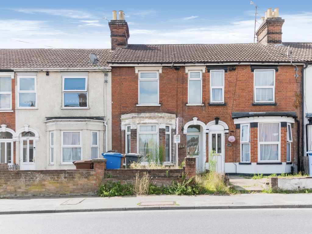2 bed terraced house for sale in Bramford Road, Ipswich, Suffolk IP1, £