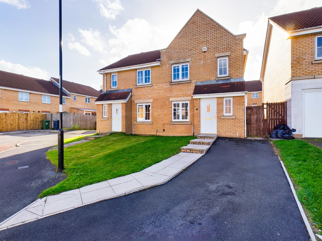 3 bed semidetached house for sale in Churchside Gardens, Easington Lane, Houghton Le Spring DH5