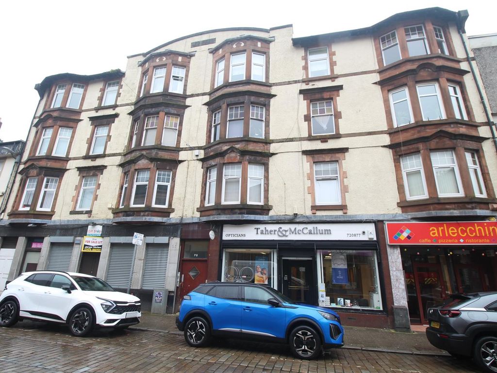 1 bed flat for sale in West Blackhall Street, Greenock PA15, £30,000