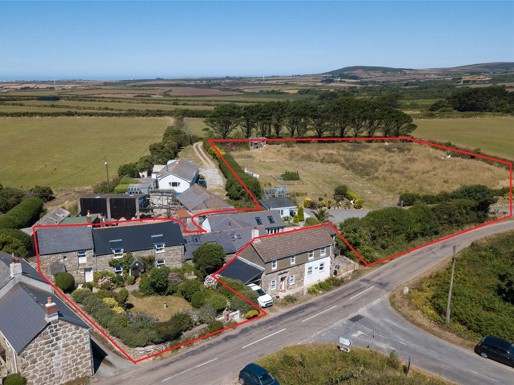 7 bed end terrace house for sale in Sparnon Farmhouse, St. Buryan