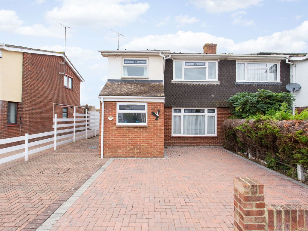 3 bed semidetached house for sale in Blean View Road, Herne Bay CT6, £