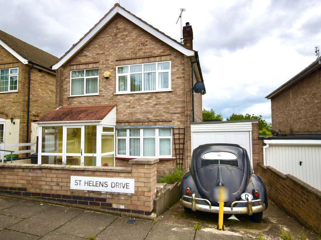3 bed semidetached house for sale in St. Helens Drive, Leicester LE4