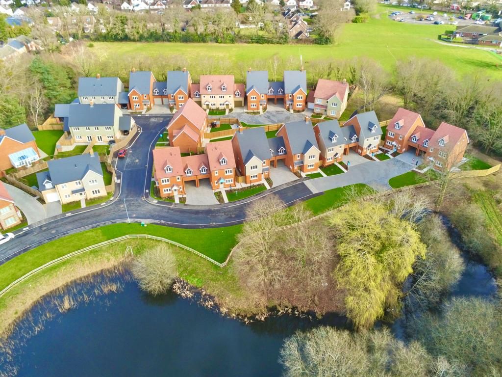 New home, 4 bed link detached house for sale in Mytchett Road, Mytchett