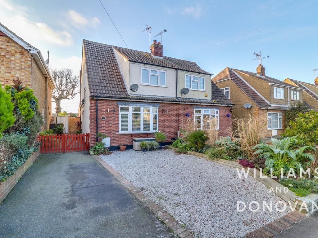 2 bed semidetached house for sale in Ivy Road, Benfleet SS7, £375,000