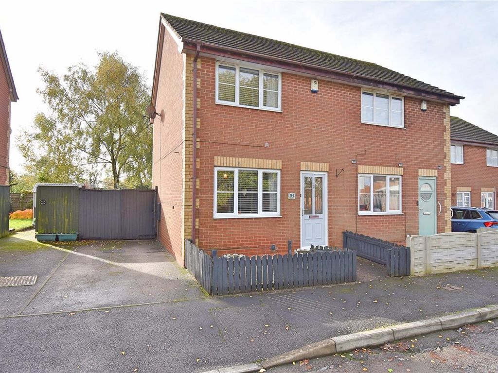 2 bed semidetached house for sale in New Street, KirkbyInAshfield, Nottingham NG17, £159,000