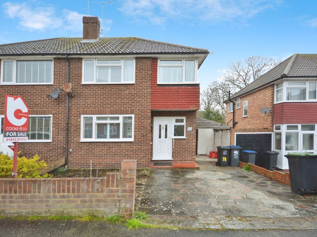 3 bed semidetached house for sale in Upper Dumpton Park Road, Ramsgate