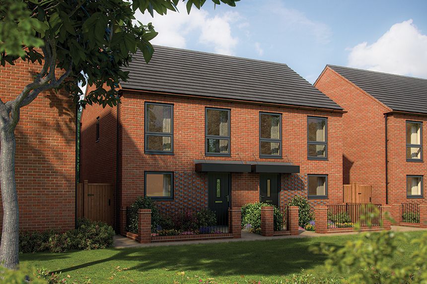 New home, 2 bed terraced house for sale in "The Clover" at Shorthorn