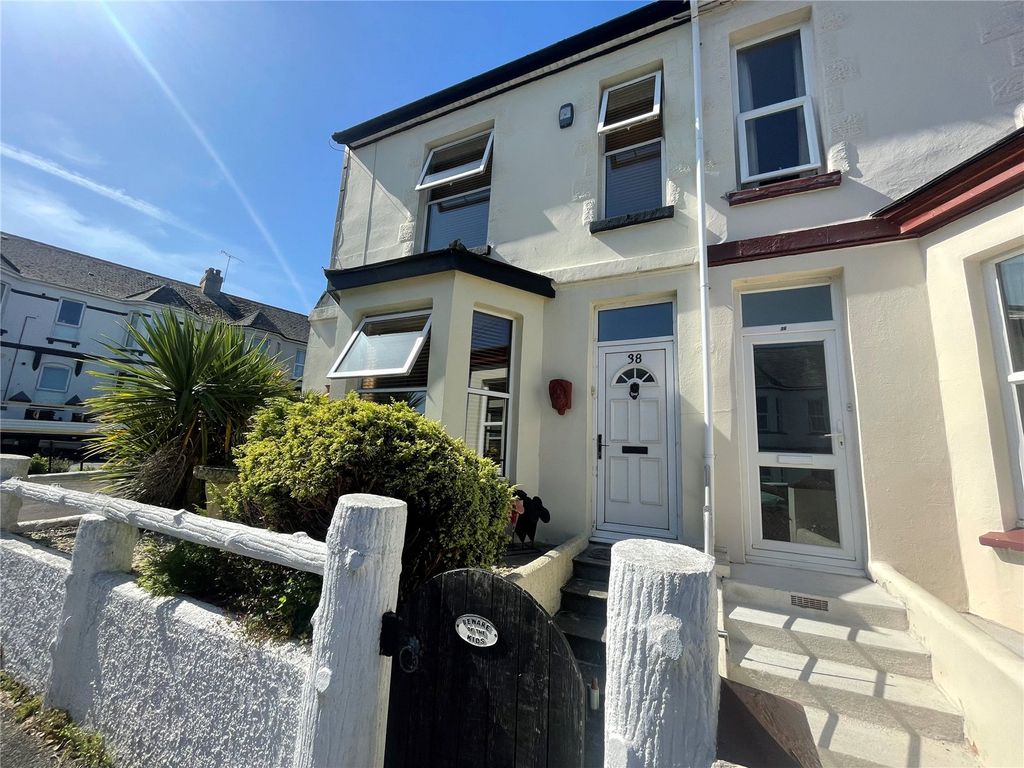 3 bed end terrace house for sale in 38 North Road, Torpoint, Cornwall