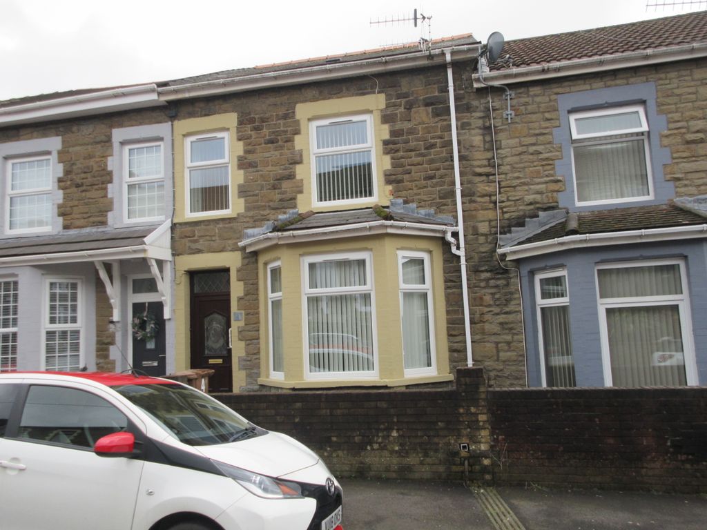 3 bed terraced house for sale in John Street, Bargoed CF81, £155,000