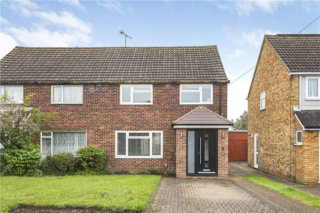 3 bed semidetached house for sale in Wavendene Avenue, Egham, Surrey