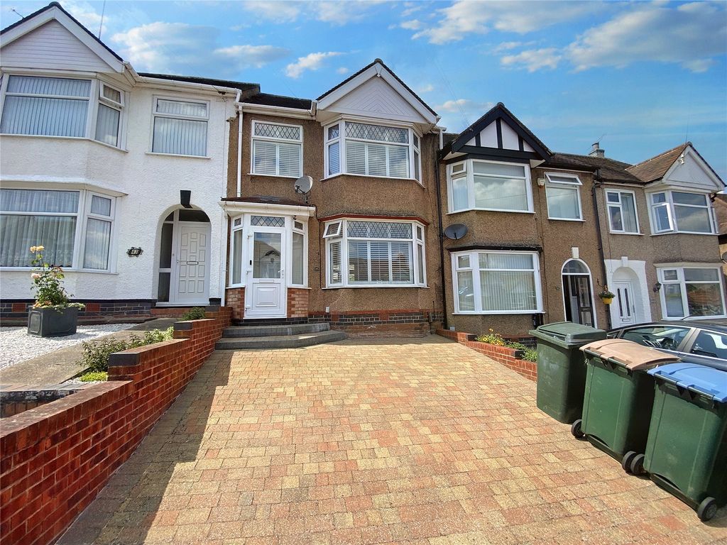2 bed terraced house for sale in Cranford Road, Chapelfields, Coventry