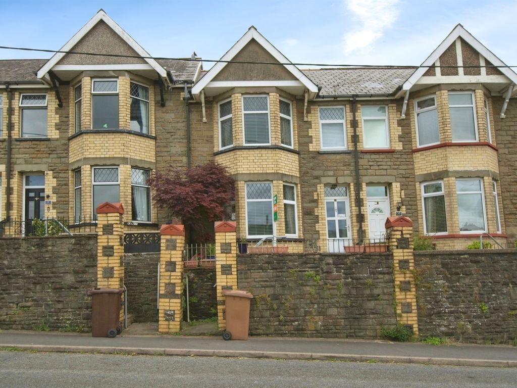 3 bed terraced house for sale in Church View, Woodfieldside, Blackwood