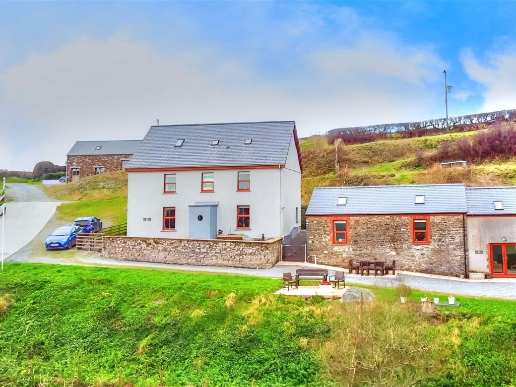 5 bed detached house for sale in Cwmrheiddol Farm House, Whitemill