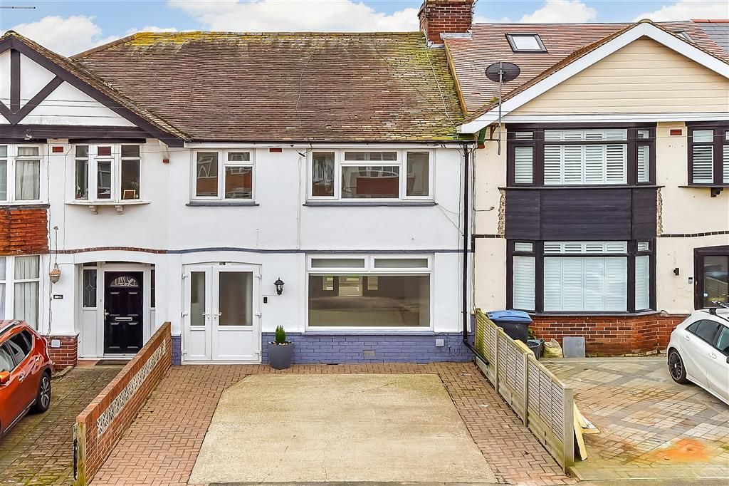 3 bed terraced house for sale in Downs Road, Walmer, Deal, Kent CT14, £