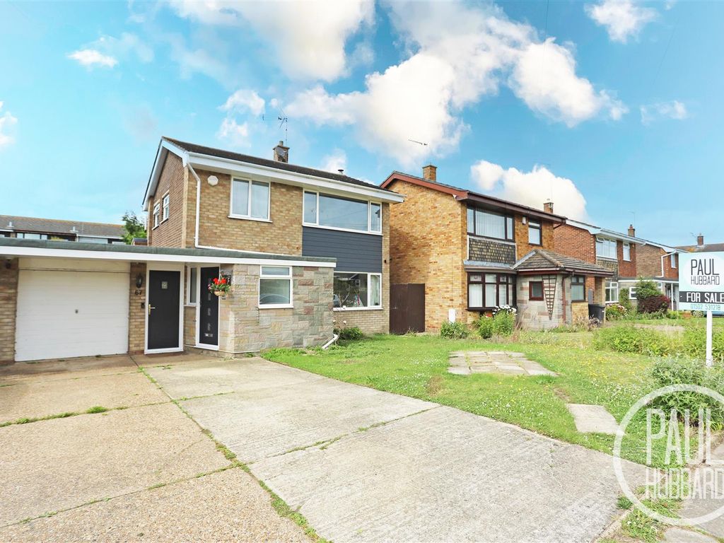 3 bed detached house for sale in Claydon Drive, Oulton NR32, £350,000