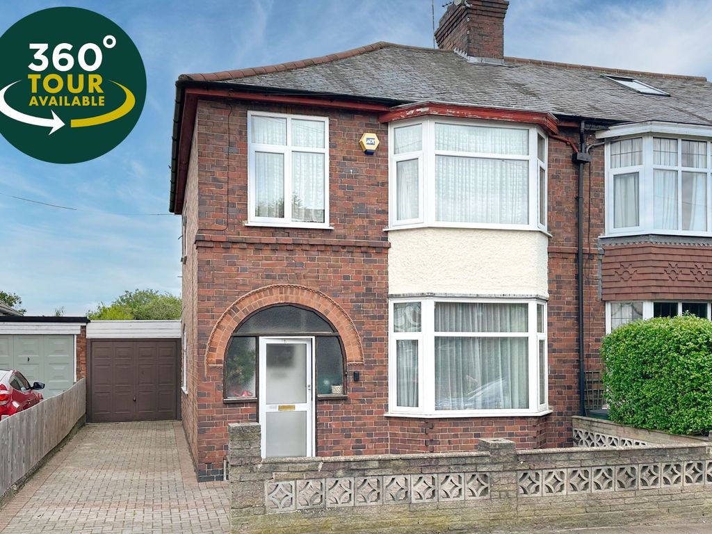 3 bed semidetached house for sale in Queens Road, Knighton, Leicester