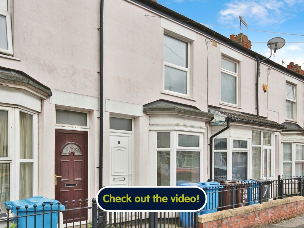 2 bed terraced house for sale in Aylesford Street, Hull HU3, £55,000