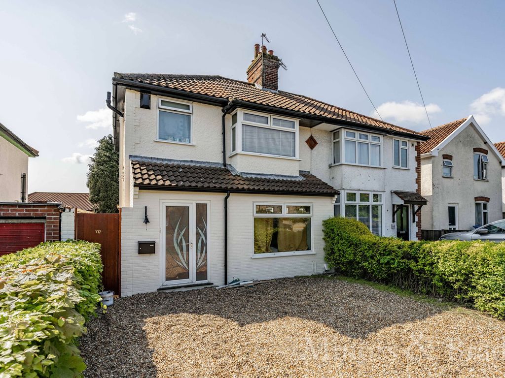 3 bed semidetached house for sale in Plumstead Road, Norwich NR1, £