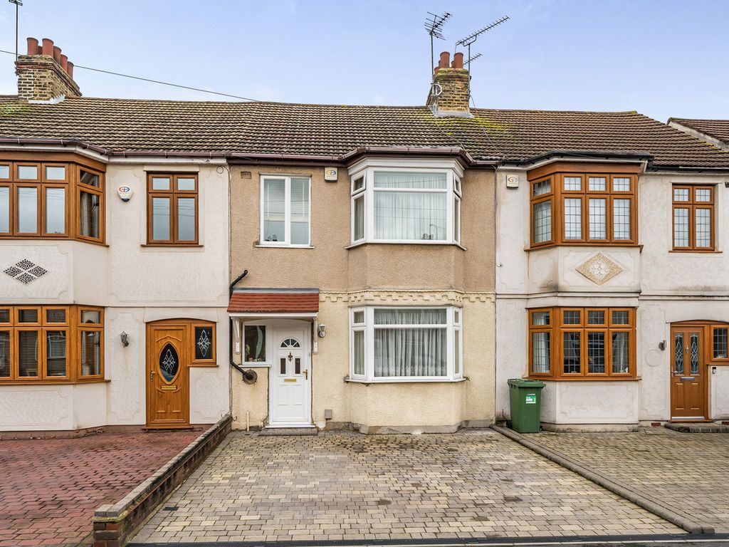 3 bed terraced house for sale in Crowlands Avenue, Romford RM7, £