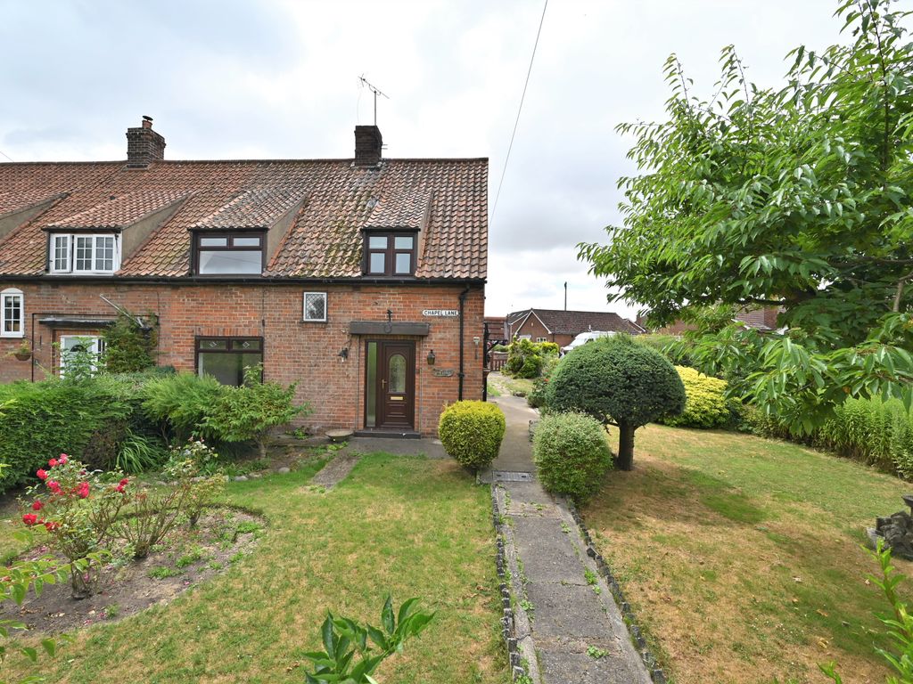 3 bed end terrace house for sale in Chapel Lane, Marton Le Moor, Ripon