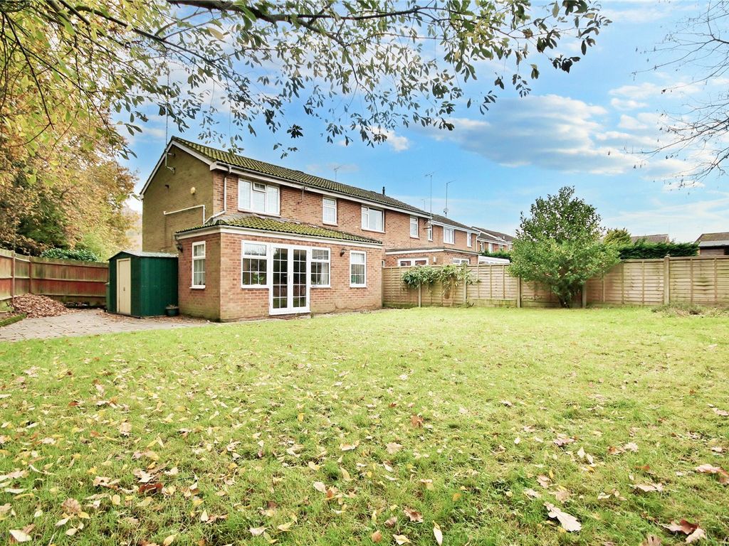 3 bed end terrace house for sale in Langton Close, Goldsworth Park, Woking, Surrey GU21, £