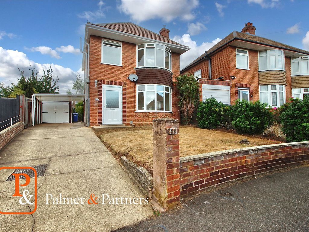 3 bed detached house for sale in Hazelcroft Road, Ipswich, Suffolk IP1