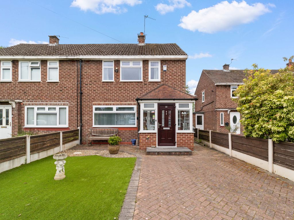 2 bed semidetached house for sale in Pickmere Close, Sale M33, £