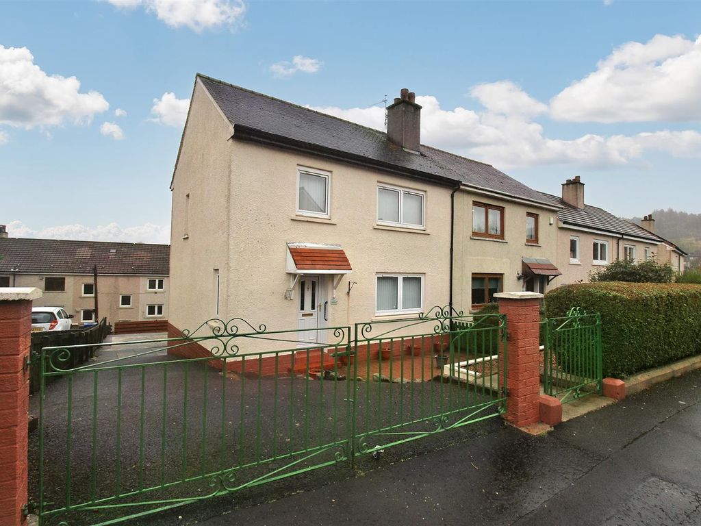 3 bed end terrace house for sale in Montrose Road, Paisley PA2, £